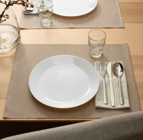 Ikea OFTAST Teller, weiss 25 cm, 10st, 302.589.13,  Икеа ОФТАСТ Тарелка, цвет белый, 25 см, 10 штук