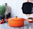 Le Creuset LE CREUSET SIGNATURE Gourmet-Br\u00e4ter Oval 27cm Ofenrot rot LE CREUSET SIGNATURE Gourmet жаровня овальная 27см красная для духовки