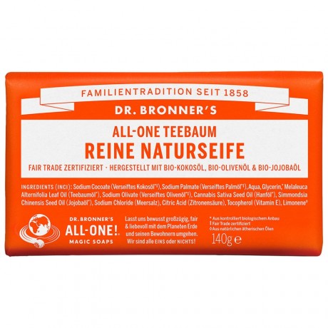 Dr. Bronners Tea Tree Stuckseife Seife, 140 g