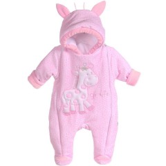 La Bortini Baby Overall Wagenanzug mit Kapuze Outdoor-Overalls fur Madchen Детский комбинезон для детской коляски с капюшоном уличный комбинезон для девочек