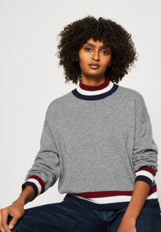 Tommy Hilfiger MOCK Jumper medium heather grey МАК джемперы средний вересковый серый