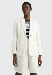 Tommy Hilfiger ELEVATED SINGLE BREASTED  Blazer ecru ПОВЫШЕННЫЙ ОДНОБОРТНЫЙ Пиджак экрю