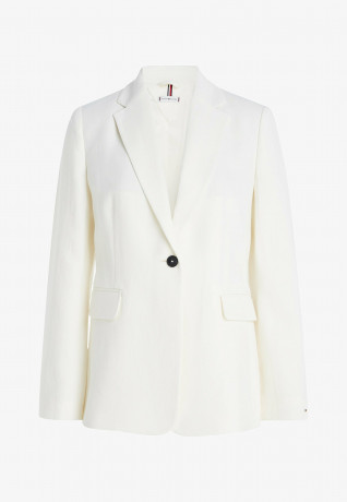 Tommy Hilfiger ELEVATED SINGLE BREASTED  Blazer ecru ПОВЫШЕННЫЙ ОДНОБОРТНЫЙ Пиджак экрю