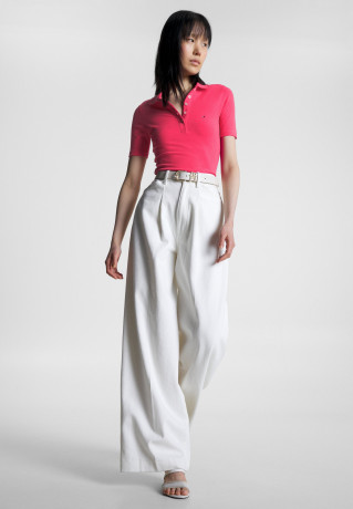 Tommy Hilfiger SLIM 5X2  Polo shirt bright cerise pink SLIM 5X2 Рубашка поло ярко-вишнево-розовый