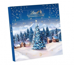 Lindt Mini-Tisch-Kalender Weihnachtszauber 115g, Линдт Адвент-каленадрь 2025, 24 сладких сюрприза, 19см х 19см, 115 г