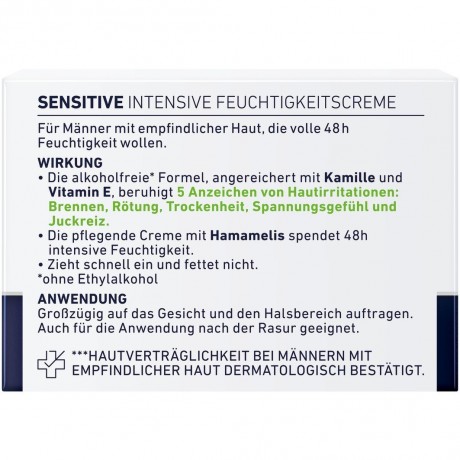 Nivea Sensitive Intensive Feuchtigkeitscreme Интенсивный увлажняющий крем для чувствительной кожи