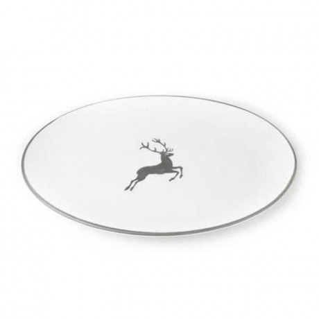 Gmundner Keramik Gmundner Keramik Grauer Hirsch Platte oval 33x26x2,5 cm Gmundner керамическая тарелка серый олень овал 33x26x2,5 см