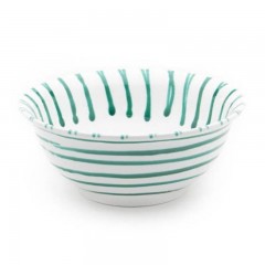 Gmundner Keramik Gmundner Keramik Grungeflammt Salatschussel d: 20 cm / 0,5 L Салатница Gmundner керамическая с зеленым пламенем d: 20 см / 0,5 л