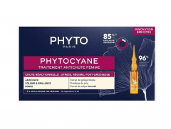 PHYTO Phytocyane ампулы против реактивного выпадения волос (стресс, диета, после родов), курс 12 ампул х 5 мл