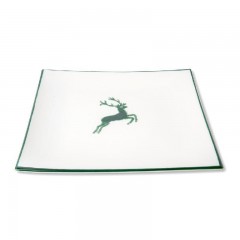 Gmundner Keramik Gmundner Keramik Gruner Hirsch Speiseteller 26x26x2,2 cm Обеденная тарелка Gmundner Ceramics Green Deer 26x26x2,2 см