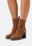 Tommy Hilfiger OUTDOOR BOOT High heeled ankle boots natural cognac OUTDOOR BOOT Ботильоны на высоком каблуке натуральный коньяк
