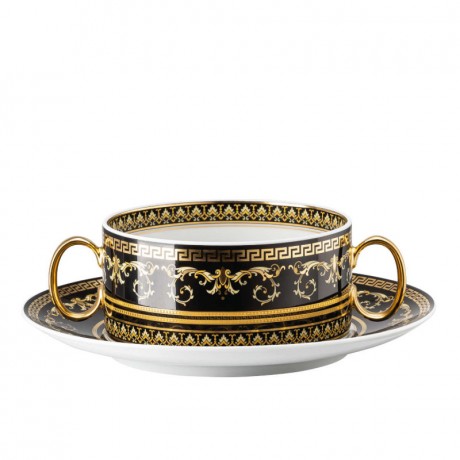Rosenthal meets Versace Rosenthal Versace Virtus Gala Black Suppentasse 2-tlg. Rosenthal Versace Virtus Gala Черная чашка для супа 2 шт.