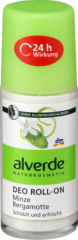 alverde NATURKOSMETIK Deo Roll On Deodorant Minze Bergamotte Дезодорант Шариковый Мята Бергамот, 50 мл
