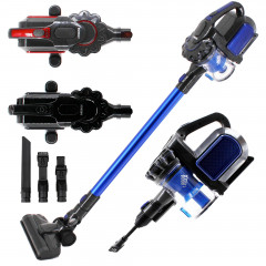 Arebos Arebos Akku-Handstaubsauger Lithium-Ionen-Akku Staubsauger, 2-in-1 Hand- und Bodenstaubsauger, 200,00 W, beutellos blau Беспроводной ручной пылесос Arebos, пылесос с литий-ионным аккумулятором, ручной и напольный пылесос 2-в-1, 200,00 Вт, без мешка