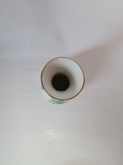 Ваза винтажная Royal KPM "Зеленый цветок", 16 см, Германия, 1960-70гг. 