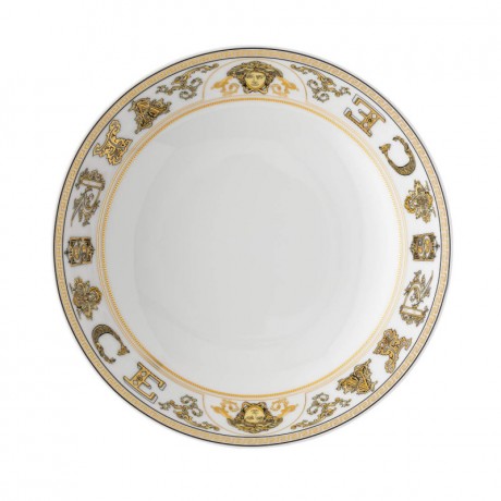 Rosenthal meets Versace Rosenthal Versace Virtus Gala White Suppenteller 22 cm Rosenthal Versace Virtus Gala Белая тарелка для супа 22 см
