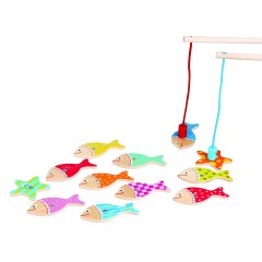 Lelin Holzspielzeug Magnetspiel Fische Angeln Деревянная игрушка магнитная игра рыбалка