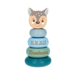 elefantasie Stapelturm Reh personalisiert mit Namen Стек башенного оленя