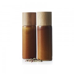 Bitz Bitz Gastro amber Salzmuhle &amp; Pfeffermuhle Set 2-tlg. d: 5 cm / h: 16,7 cm Набор мельниц для соли и перца Bitz Gastro из янтаря, 2 шт. д: 5 см / ч: 16,7 см