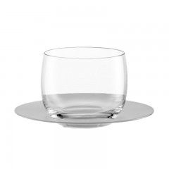 Eisch Eisch Kaffee und Tee Cappuccinoobertasse mit satinierter Untertasse Glas Set 2-tlg. d: 14,5 cm / h: 7,5 cm / 300 ml Чашка Eisch для кофе и чая для капучино с матовым блюдцем, набор из 2 предметов. д: 14,5см / в: 7,5см / 300мл