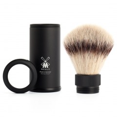 Muhle TRAVEL Reiserasierpinsel Silvertip Fibres© black  Дорожный помазок TRAVEL Silvertip Fibres© черный