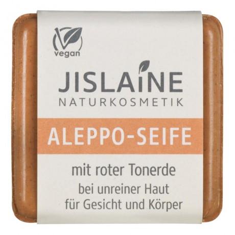 Jislaine Naturkosmetik Aleppo-Seife rote Tonerde 100g Мыло Aleppo Красная глина 100г