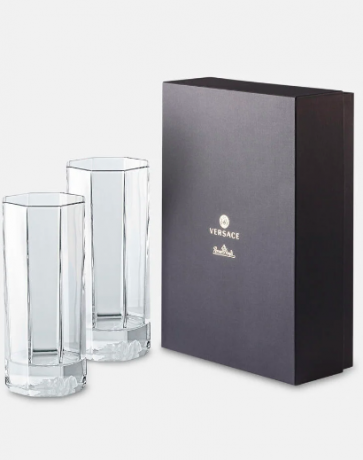Rosenthal Versace Medusa Lumiere Longdrink 2st, Розенталь Версаче Медуза Люмьер Набор из 2 стаканов лонгдринк в подарочной упаковке, 2х250 мл