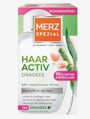 Merz Spezial Dragees Haar-Activ 134 St, 90,5 g, Драже для роста волос, 134шт