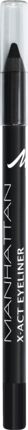 MANHATTAN Cosmetics Подводка для глаз X-Act Eye liner waterproof Black 1010N, 1,2 г