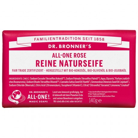 Dr. Bronners Rose Stuckseife Seife, 140 g