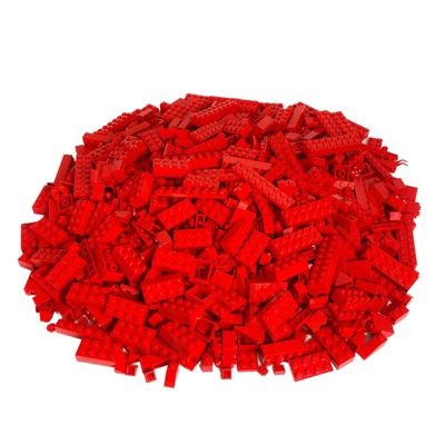 LEGO LEGO Steine Rot gemischt - 800 Stuck -  Red brick mix Кирпичи LEGO смешанные красные - 800 штук - Смесь красных кирпичей