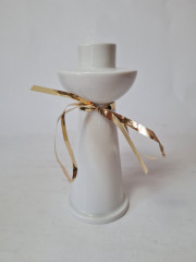 Arzberg Белый фарфоровый подсвечник, 14,5 x 6см, Германия, 1960-70гг.