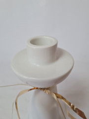 Arzberg Белый фарфоровый подсвечник, 14,5 x 6см, Германия, 1960-70гг.