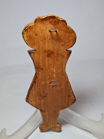 Ceramica Conmento Керамическая статуэтка "Девочка в шляпе", 18 x 8 см, Италия, 1960-70гг.