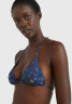 Tommy Hilfiger TRIANGLE RP PRINT Bikini top wuw/wlw floral navy ПРИНТ TRIANGLE RP Верх бикини wuw/wlw цветочный темно-синий