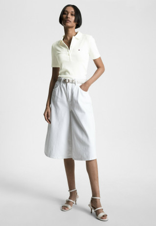 Tommy Hilfiger SLIM 5X2  Polo shirt ecru SLIM 5X2 Рубашка поло экрю