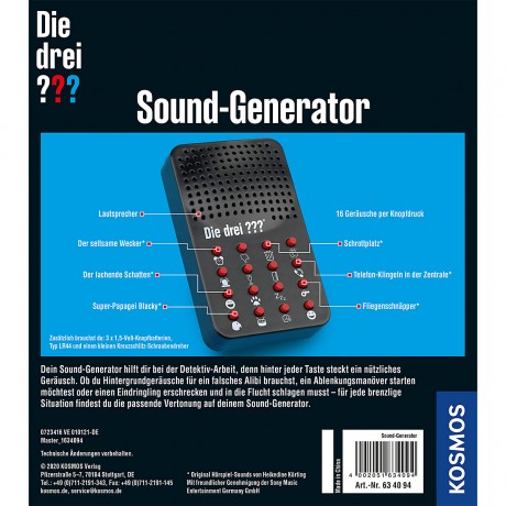 Kosmos Die drei ?????? Sound-Generator Три ?????? звуковой генератор