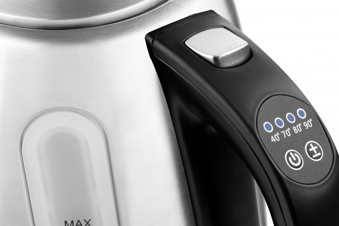 eta eta Wasserkocher ELA digi ETA959890000, 1,7 l, 2100 W, edelstahl, Transparenter Deckel, Edelstahlausfuhrung  чайник eta ELA digi ETA959890000, 1,7 л, 2100 Вт, нержавеющая сталь, прозрачная крышка, дизайн из нержавеющей стали