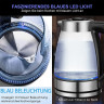 Mutoy Mutoy Wasserkocher Wasserkocher mit temperatureinstellung, Wasserkocher Glas 2,0 Liter, 2200,00 W, Temperaturwahl 40-100°C Farbwechsel LED, Wasserkocher Edelstahl Glas Чайник Mutoy с регулировкой температуры, стеклянный чайник 2,0 литра, 2200,00 Вт,