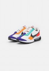 Nike Sportswear AIR MAX PRE-DAY SE Sneaker low summit white/black/habanero red/light curry/electro purple/washed teal AIR MAX PRE-DAY SE — Низкие кроссовки женские Summit White/черный/красный хабанеро/светлое карри/фиолетовый электро/бирюзовый