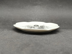 Тарелка декоративная винтажная AK Kaiser "Фрайбург", сувенирная, фарфор, 11 см, Германия, 1970-80гг.