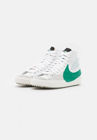 Nike Sportswear BLAZER MID #x27;77 JUMBO UNISEX Sneaker high summit white/malachite/blackened blue BLAZER MID #x27;77 JUMBO UNISEX — Высокие кроссовки женские вершина белый/малахит/черненый синий