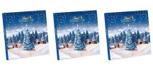 Lindt Mini-Tisch-Kalender Weihnachtszauber 115g х 3stk, Линдт Адвент-каленадрь 2025, 24 сладких сюрприза, 19см х 19см, 115 г x 3 шт