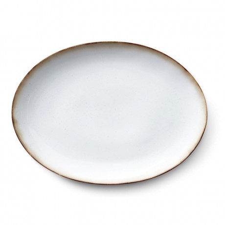 Bitz Bitz Gastro grey / cream Platte oval 45x34 cm Bitz Gastro серый/кремовый Блюдо овальное 45x34 см