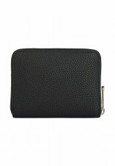 Tommy Hilfiger MEDIUM PEBBLE GRAIN MONOGRAM  Wallet black СРЕДНЯЯ ГАЛКА МОНОГРАММА Бумажник черный