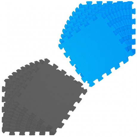 LittleTom Puzzlematte Uni Grau Dunkelblau 20 Teile Коврик-пазл Uni Grey Dark Blue 20 деталей