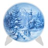Seltmann Weiden Декоративная тарелка "Рождество 1980. Зима в Тироле", 19,5 см, 1980г., Германия