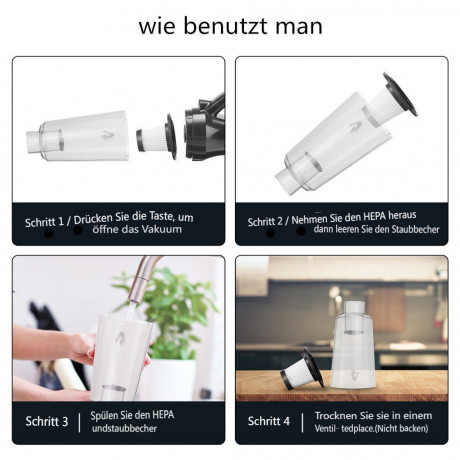 Andeman Andeman Akku-Handstaubsauger, 120W Wirless Handsauger 8000Pa Fur Auto Hause  Беспроводной ручной пылесос Andeman, беспроводной ручной пылесос мощностью 120 Вт, 8000 Па, для дома в машине