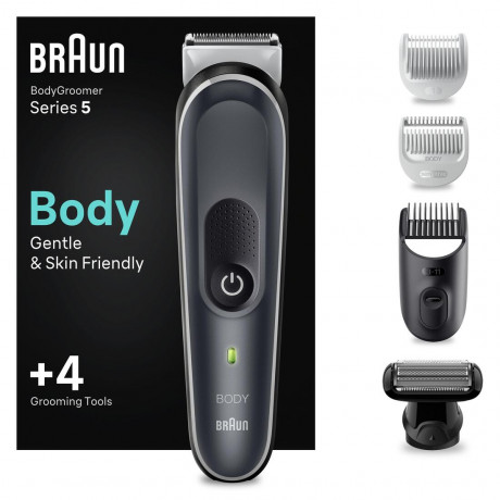 Braun BodyGroomer BG5360 Gentle Grey Груммер для кузова BG5360 нежный серый