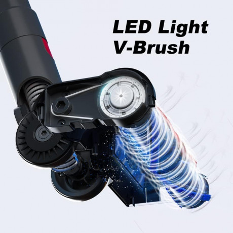 DIYUTO DIYUTO Akku-Hand-und Stielstaubsauger Ideal fur Hartboden, Teppiche, Tierhaare, 350,00 W, beutellos, 33kPa Saugleistung, 60Min Laufzeit, 6-Stufen-Filtration leicht  leise  Беспроводной ручной пылесос DIYUTO, идеально подходящий для твердых полов, к